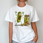 Cucumber Art Print Casual Shirt