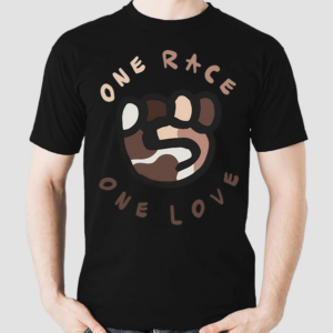 Ryan Clark Wearing One Race One Love Shirt