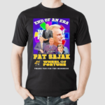 End Of An Era Pat Sajak 41st Anniversary Wheel Of Fortune Thank You For The Memories Signature Shirt