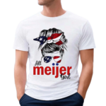 Messy Bun Glasses All Meijer Girl Usa Flag Shirt