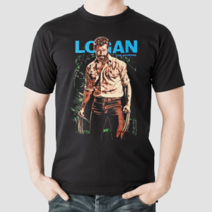 Logan X Men Wolverine Black Timber High Quality Silk Screen Shirt