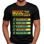 Modern And Minimal Upcoming Events Music Template 2024 Shirt