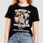 Mash In Memory Of Donald Sutherland 1935-2024 Thank You For The Memories Signature Shirt