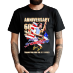 Anniversary 60th Year 1964-2024 Bruce Springsteen Thank You For The Memories Shirt