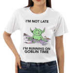 Wizard Of Barge I’m Not Late I Am Running On Goblin Time Shirt