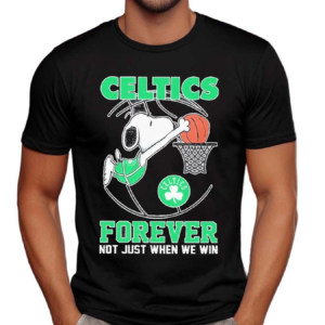 Snoopy Boston Celtics Basketball Forever Not Just When We Win 2024 Shirt