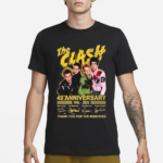 The Clash 49th Anniversary 1976 2025 Thank You For The Memories Signatures Shirt