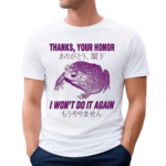 Tokyo Tiger I Won’t Do It Again Frog Washed 2024 Shirt