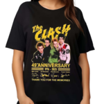 The Clash 49th Anniversary 1976 2025 Thank You For The Memories Signatures Shirt