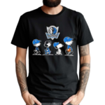 The Peanuts Characters Cartoon Dallas Mavericks NBA 2024 Shirt