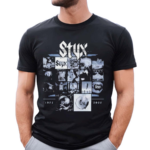 Styx World Clothing Styx 5 Decades Of Hits Shirt