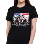 Party Like A Felon Shirt 1776 2024 America Flag Shirt