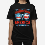 Independence Day Of America Glasses Shirt