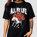 Death All My Life Reaper Horse Painting Shirt