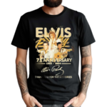 Elvis Presley 71 Anniversary 1953-2024 Signature Thank You For The Memories Shirt