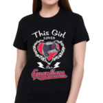 This Girl Loves Her Indiana Guardians Diamond Heart Hat Shirt