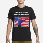 Valentina Gomez I Got Blocked By Valentinaforsos American Flag Shirt