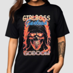 Skeleton Girlboss Gasteak Goboom Shirt