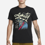 The Amity Affliction Surfing Let The Ocean Take Me Skeleton Shirt