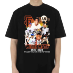 Willie Mays San Francisco Giants 1931 2024 Signature Thank You For The Memories Shirt