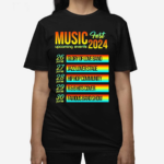 Modern And Minimal Upcoming Events Music Template 2024 Shirt