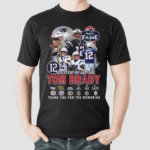 Greatest Of All Time Tom Brady Thank You For The Memories Shirt