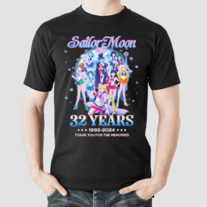Sailor Moon 32 Years 1992-2024 Thank You For The Memories Shirt