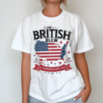 The British Blew A Thirteen Colony Lead American Flag Map Shirt