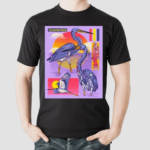 Halsey Berryman Tricolored Heron Black Shirt