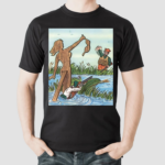 Duck Hunt Fake Naked Lady Meme Fun Shirt