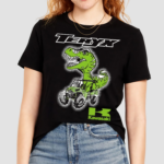 T Rex riding Jeep Teryx Kawasaki Shirt