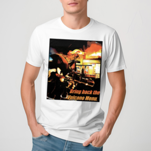 Mamono World Bring Back The Volcano Menu Shirt