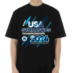 USA Gym Champs 2024 Blue T And T Event Shirt