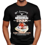 100th Anniversary 1924 – 2024 Darrell K Royal Memorial Stadium Bleed Orange And White Shirt