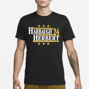 Trader Aaron Wearing Harbaugh Herbert 2024 Shirt