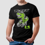 T Rex riding Jeep Teryx Kawasaki Shirt