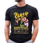 The Clash 49th Anniversary 1976 2025 Thank You For The Memories Signatures Shirt