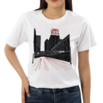 Des Moines Skyline Umbrella Shirt