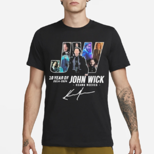 Keanu Reeves 10 Years Of John Wick 2014-2024 Shirt