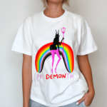 Pride Month Pridemonth Demon Rainbow Cool Pride Month Shirt