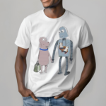 Neon Cinema Robot Dreams Dog And Robot 2024 Shirt