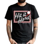 Hit It Hard Checkerboard Tee Shirt