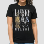 Lainey Wilson Black Overlay Photo Shirt