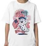 Red White and Boujee Usa Flag Shirt