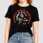 Willie Nelson Have A Willie Nice Day Cartoon Shirt