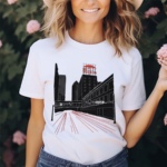 Des Moines Skyline Umbrella Shirt