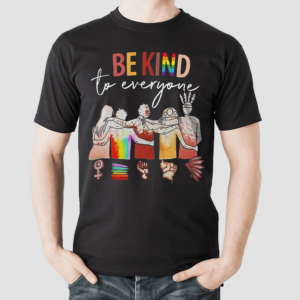 LASFOUR Lgbt Be Kind to Everyone 3D All Over Printed Shirts for Pride Month