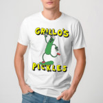 Grillos Pickles Store Mike Lottie X Grillo’s Pickle Man Skate Shirt