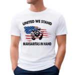 Raccoon United We Stand Margarita In Hand USA Flag Shirt