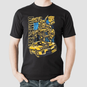 Bumblebee Transformers Autobots Origin Yellow Chevy Camaro Movie Edition Black Timber Collectable Shirt